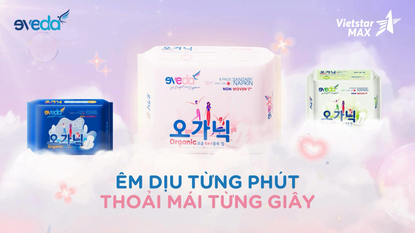 TVC Quảng Cáo 3D animation 30s –  Băng Vệ Sinh EVEDA 